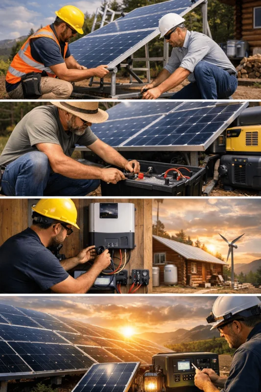 Our Off-Grid Solar Installation Process